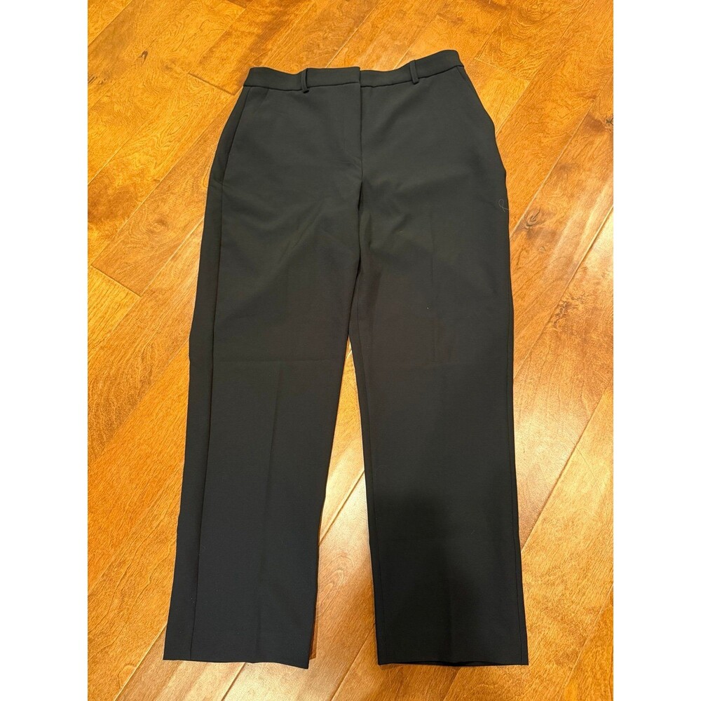 Express black editor straight super high rise pants size 12 long